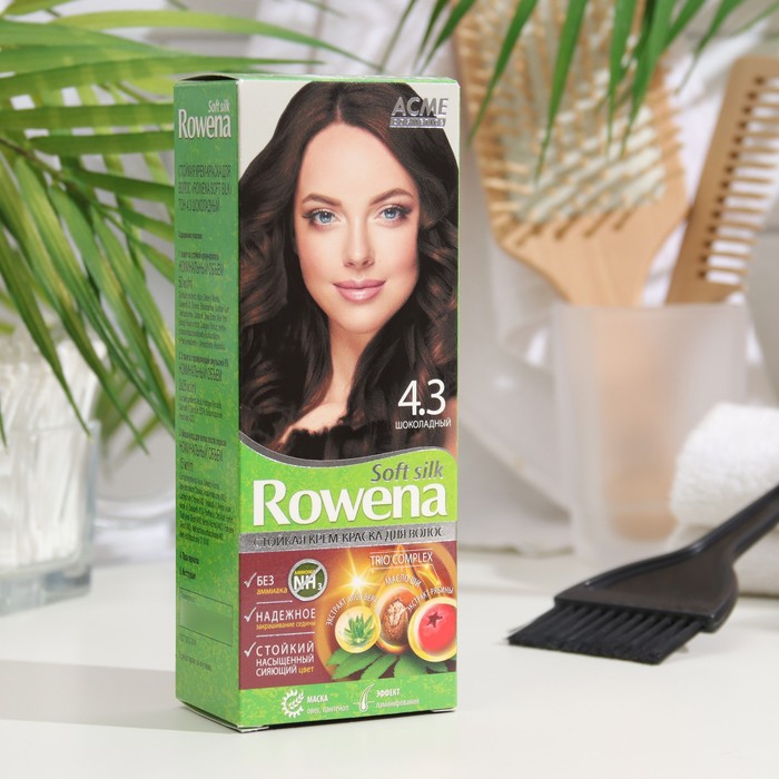 Крем-краска для волос Rowena Soft Silk 43 шоколадный 135 мл 336₽