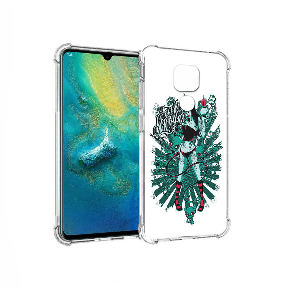 

Чехол MyPads Tocco для Huawei Mate 20x нарисованная девушка в татуировках, Прозрачный, Tocco