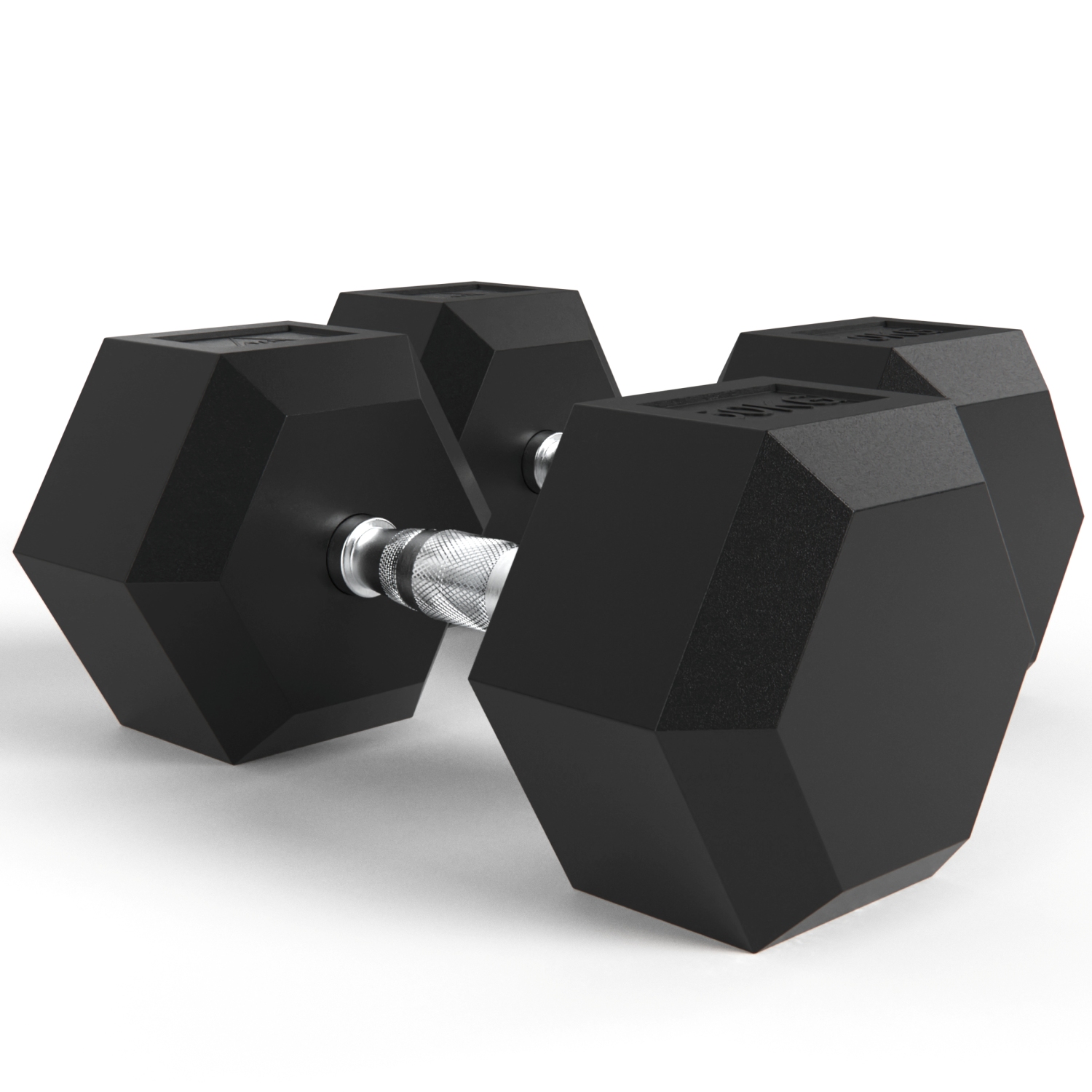 

Неразборные гантели обрезиненные DFC DB001 2 x 50 кг, черный, DB001