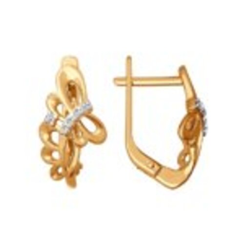 

Серьги из золота Golden Eagle 025906, фианит, 025906