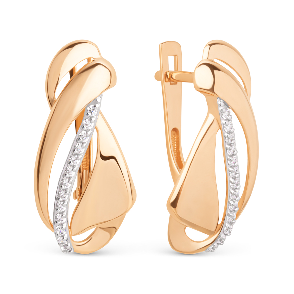 

Серьги из золота Golden Eagle 024682-1102, фианит, 024682-1102