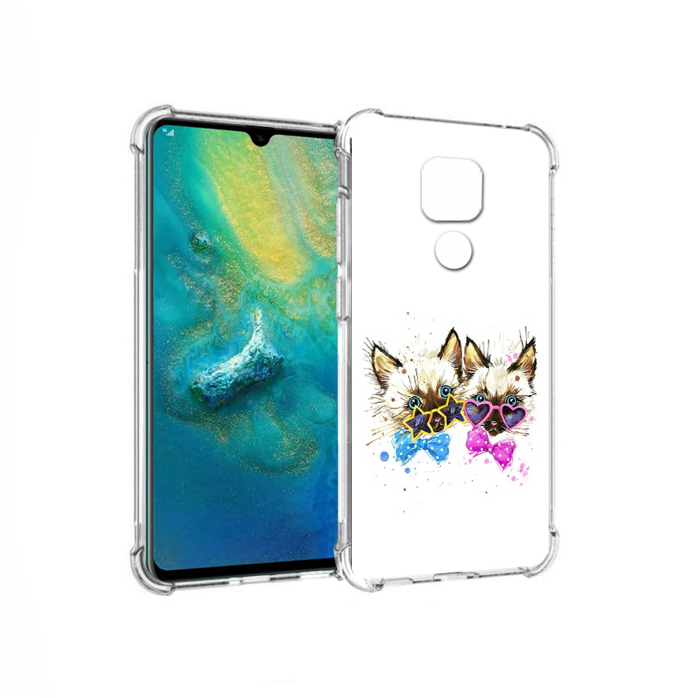 

Чехол MyPads Tocco для Huawei Mate 20x милые котята (PT124578.30.474), Прозрачный, Tocco