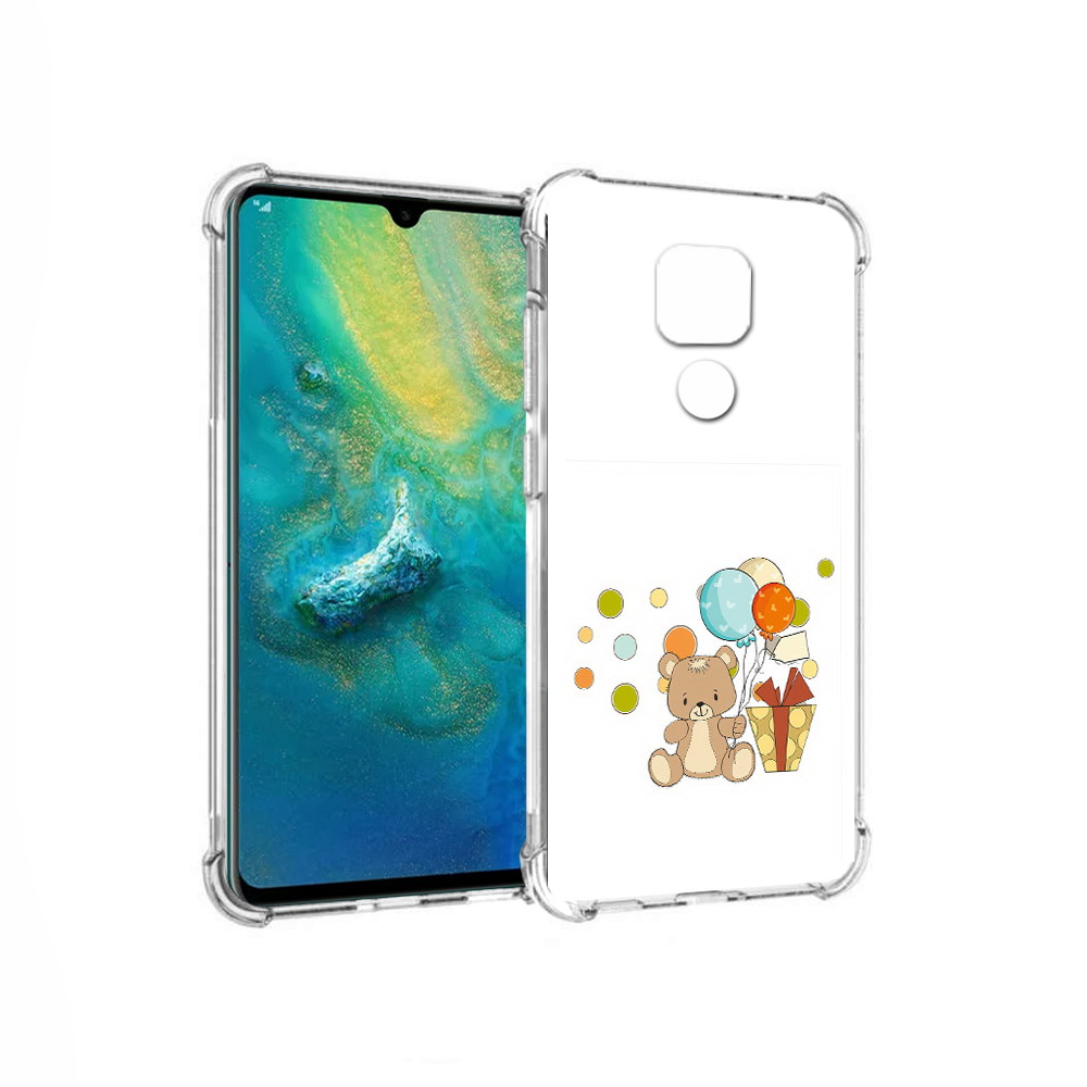 

Чехол MyPads Tocco для Huawei Mate 20x медвеженок с подарком (PT124578.30.470), Прозрачный, Tocco