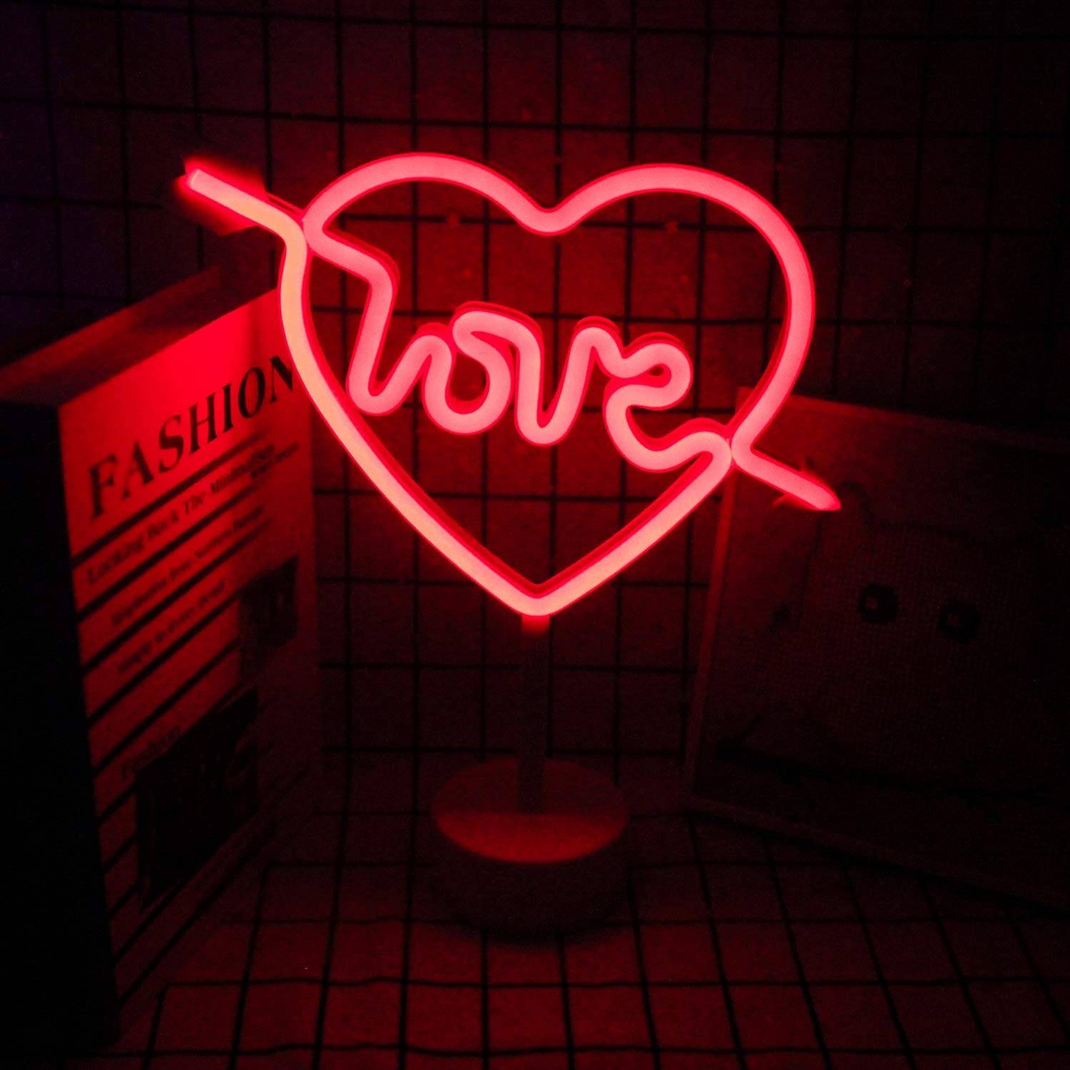 Неоновый LED светильник Сердце LOVE 2emarket (4623.1)