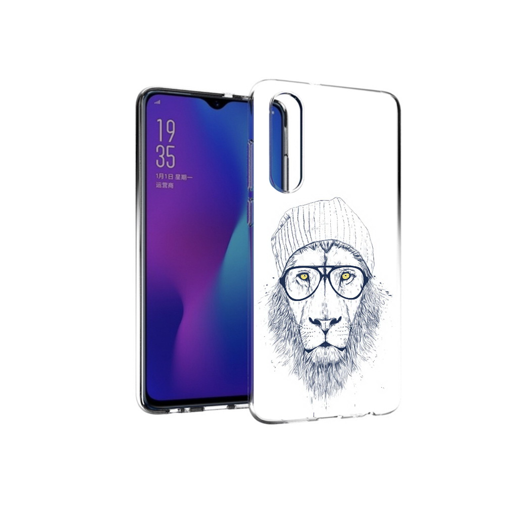 

Чехол MyPads Tocco для Huawei P30 хиппи лев, Прозрачный, Tocco