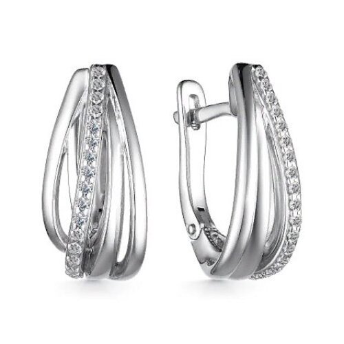 

Серьги из серебра Golden Eagle 02-3335/00КЦ-00, фианит, 02-3335/00КЦ-00