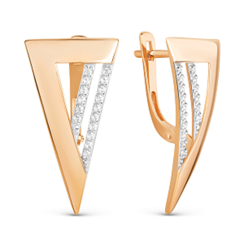 

Серьги из золота Golden Eagle 017442-1102, фианит, 017442-1102