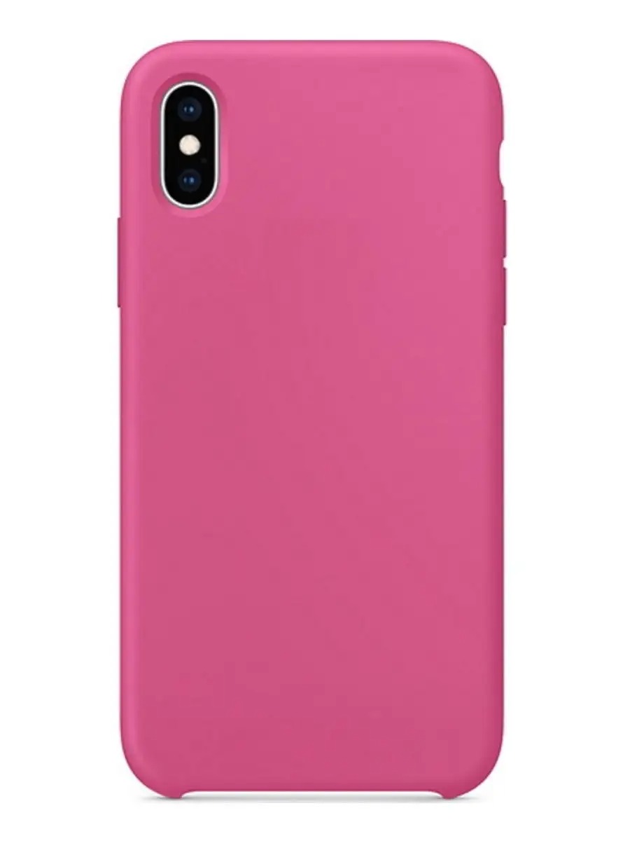 

Накладка силикон Silicone Case для iPhone Xs Max Dragon Fruit, Бордовый, Silicone Case iPhone X