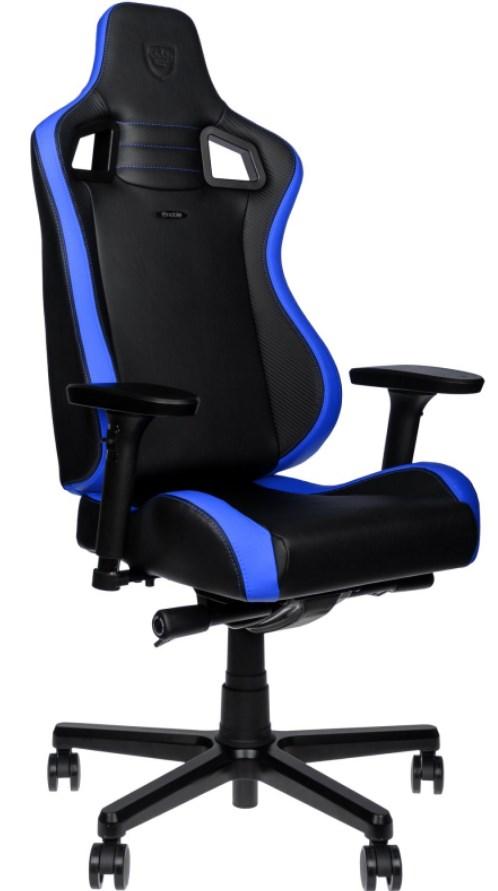 фото Игровое кресло noblechairs epic compact nbl-ecc-pu-blu hybrid leather black/blue