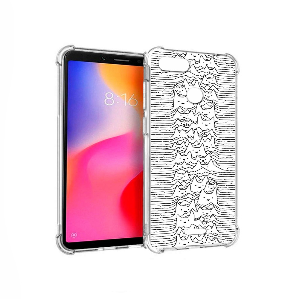 Чехол MyPads Tocco для Xiaomi Redmi 6 черно белые коты 3D (PT113762.304.682)