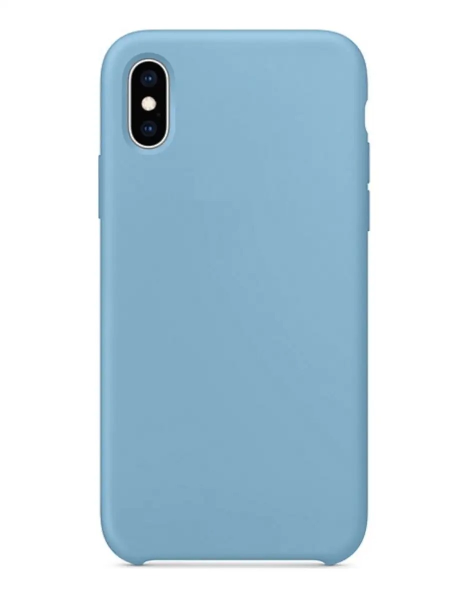 

Накладка силикон Silicone Case для iPhone Xs Max Cornflower, Синий, Silicone Case iPhone X