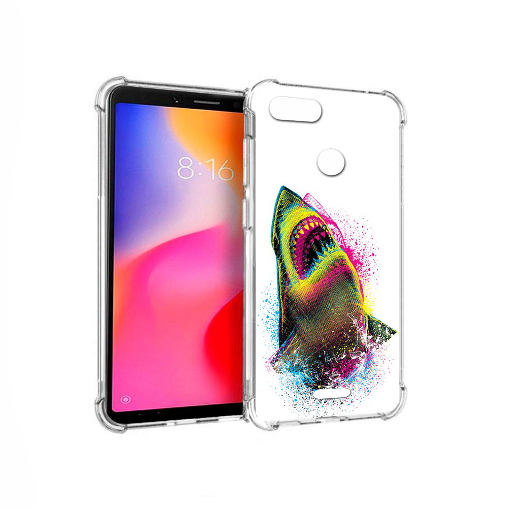 

Чехол MyPads Tocco для Xiaomi Redmi 6 челюсти-2 (PT113762.304.674), Прозрачный, Tocco