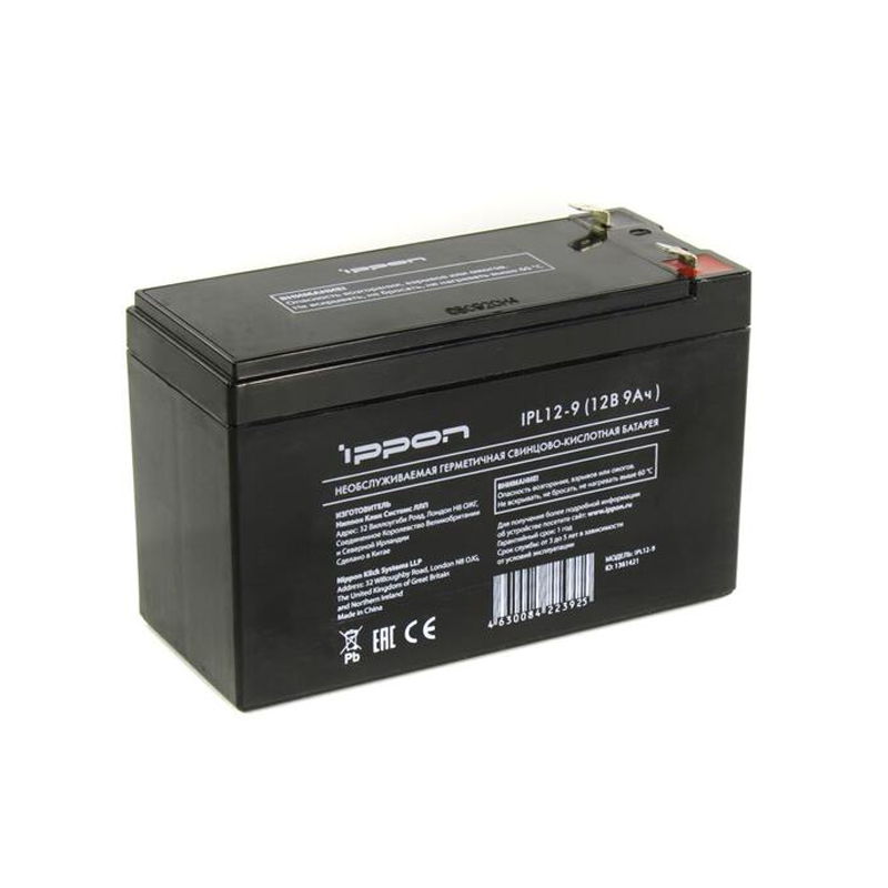 Аккумулятор для ИБП Ippon IPL12-9 12В, 9Ач