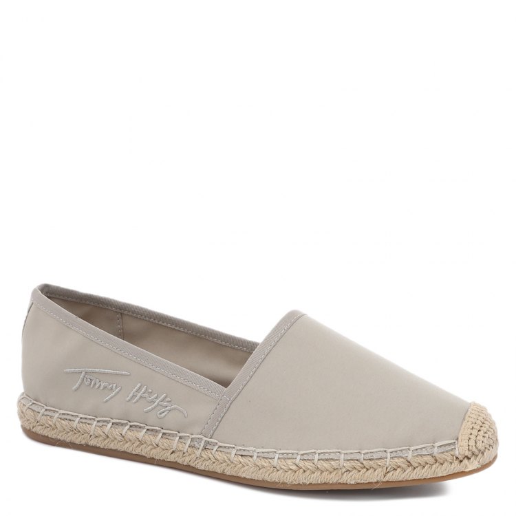 фото Женские эспадрильи tommy hilfiger th signature espadrille цв. серо-бежевый 41 eu