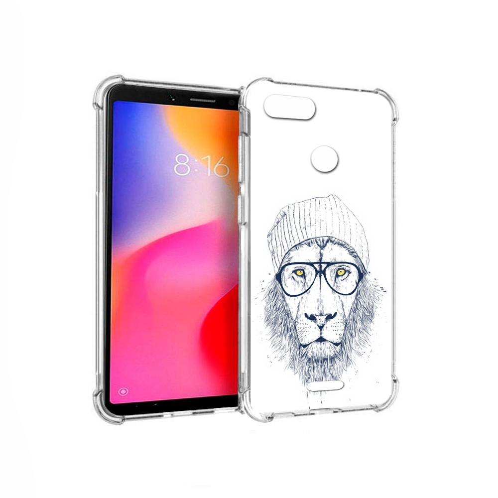 

Чехол MyPads Tocco для Xiaomi Redmi 6 хиппи лев (PT113762.304.663), Прозрачный, Tocco