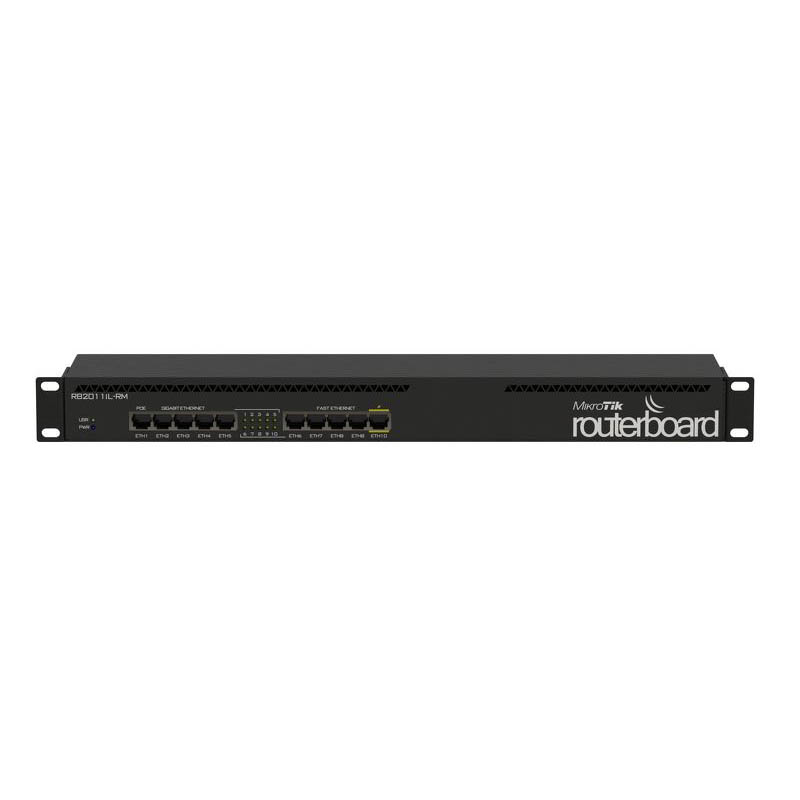 

Wi-Fi роутер Mikrotik RB2011iL-RM Black (RB2011IL-RM), RB2011iL-RM