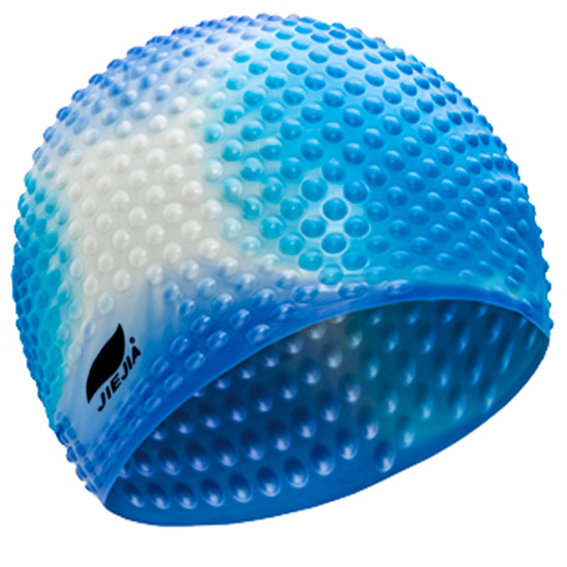 Шапочка для плавания Sportex силиконовая Bubble Cap мультиколор