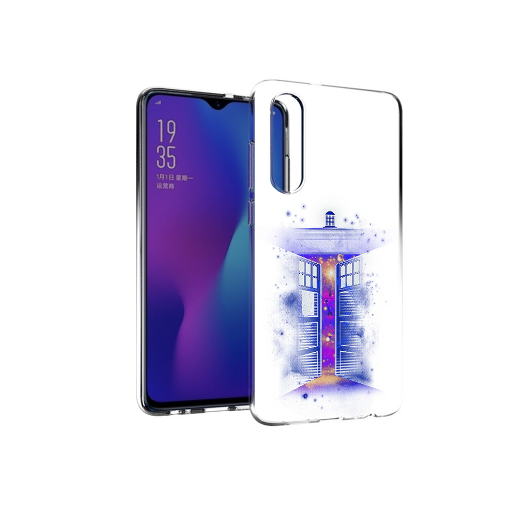 

Чехол MyPads Tocco для Huawei P30 фиолетовый уголок абстракция, Прозрачный, Tocco