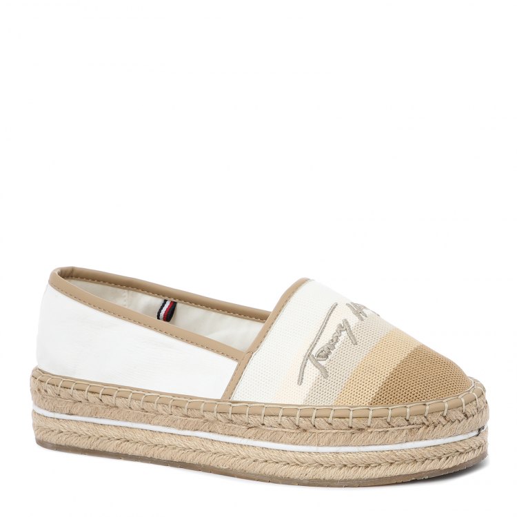 фото Женские эспадрильи tommy hilfiger tommy gradient espadrille fw0fw05640 цв. белый 37 eu