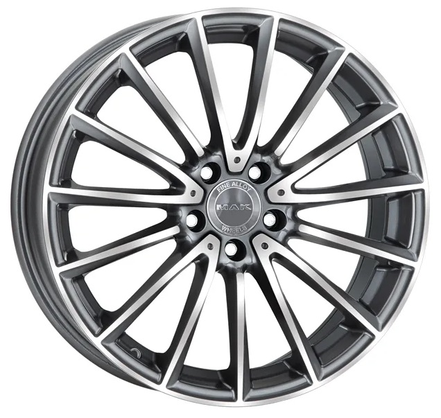 

Колесный диск Mak Komet 8x18/5x112 D66.6 ET48, Серебристый, Komet