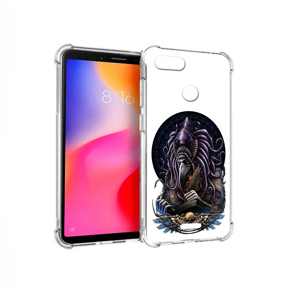 

Чехол MyPads Tocco для Xiaomi Redmi 6 умный ворон (PT113762.304.650), Прозрачный, Tocco