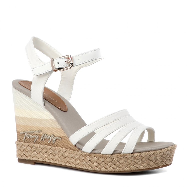 фото Женские эспадрильи tommy hilfiger tommy gradient high wedge sandal цв. белый 40 eu