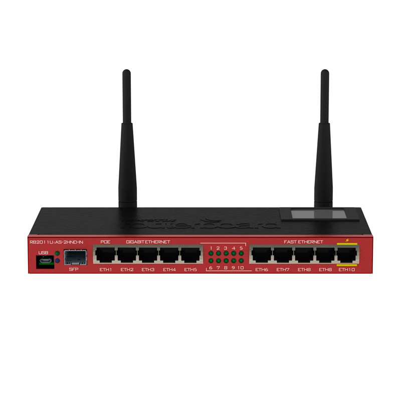 фото Wi-fi роутер mikrotik rb2011uias-2hnd-in black