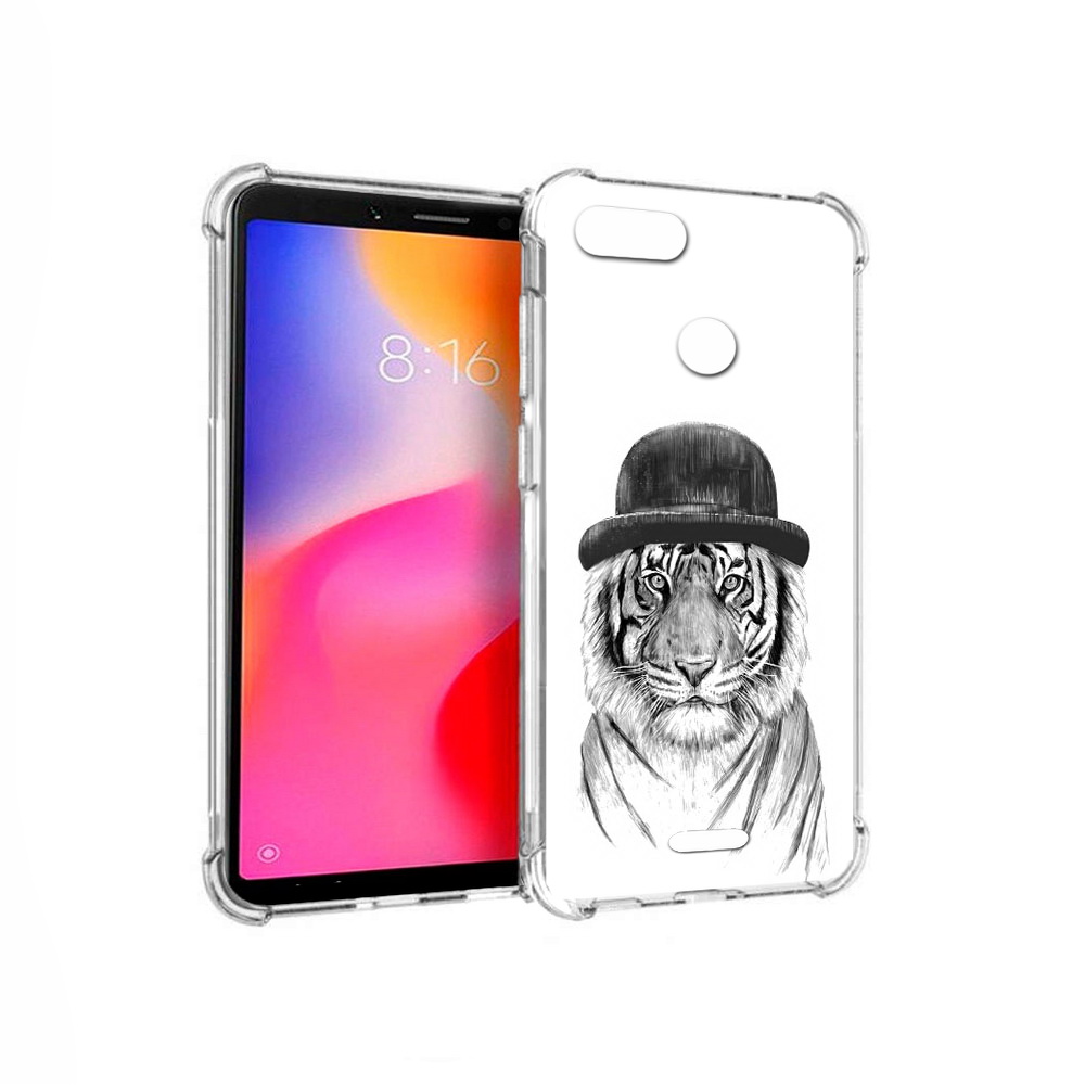 

Чехол MyPads Tocco для Xiaomi Redmi 6 тигр британец (PT113762.304.641), Прозрачный, Tocco