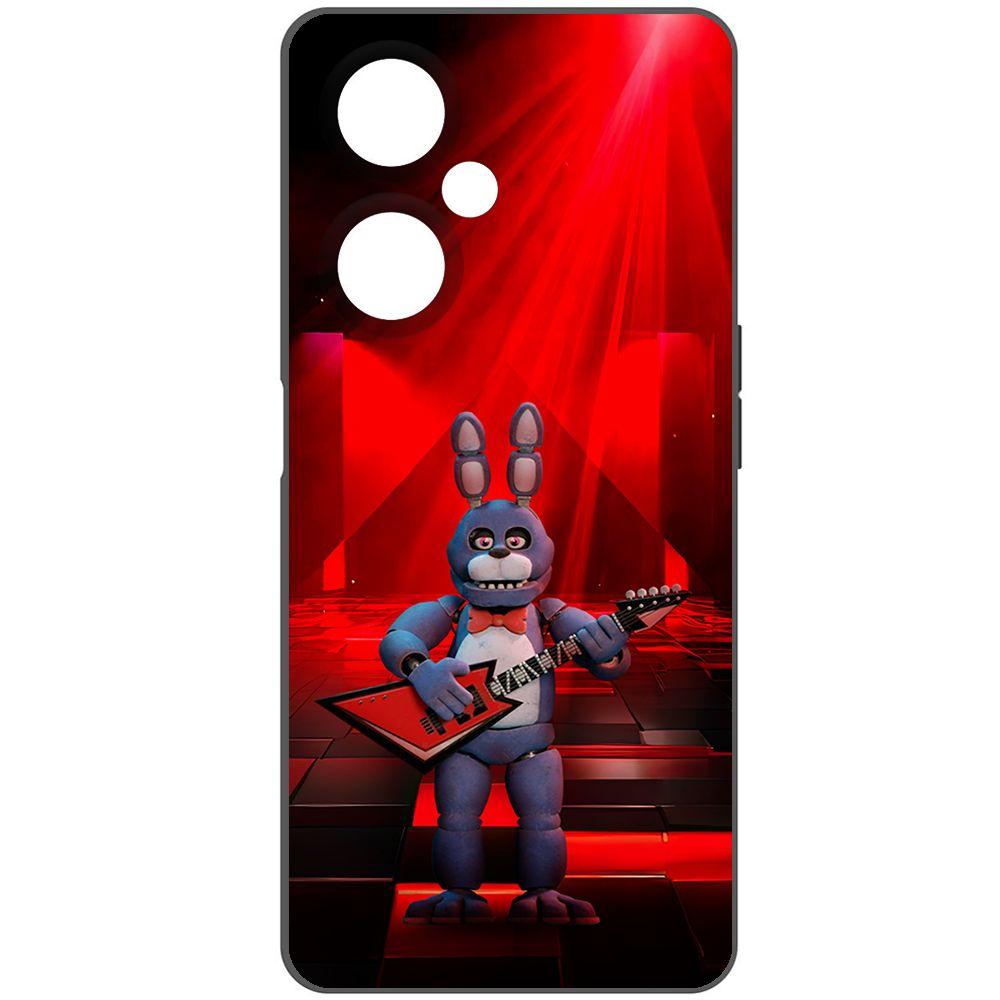 Чехол-накладка Krutoff Soft Case ФНАФ - Бонни с гитарой для OnePlus Nord CE 3 Lite черный
