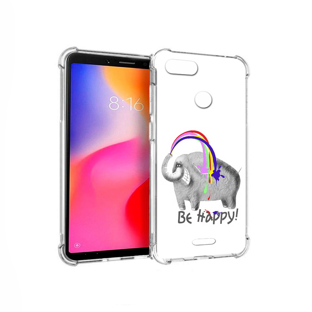 

Чехол MyPads Tocco для Xiaomi Redmi 6 счастливый слон (PT113762.304.632), Прозрачный, Tocco