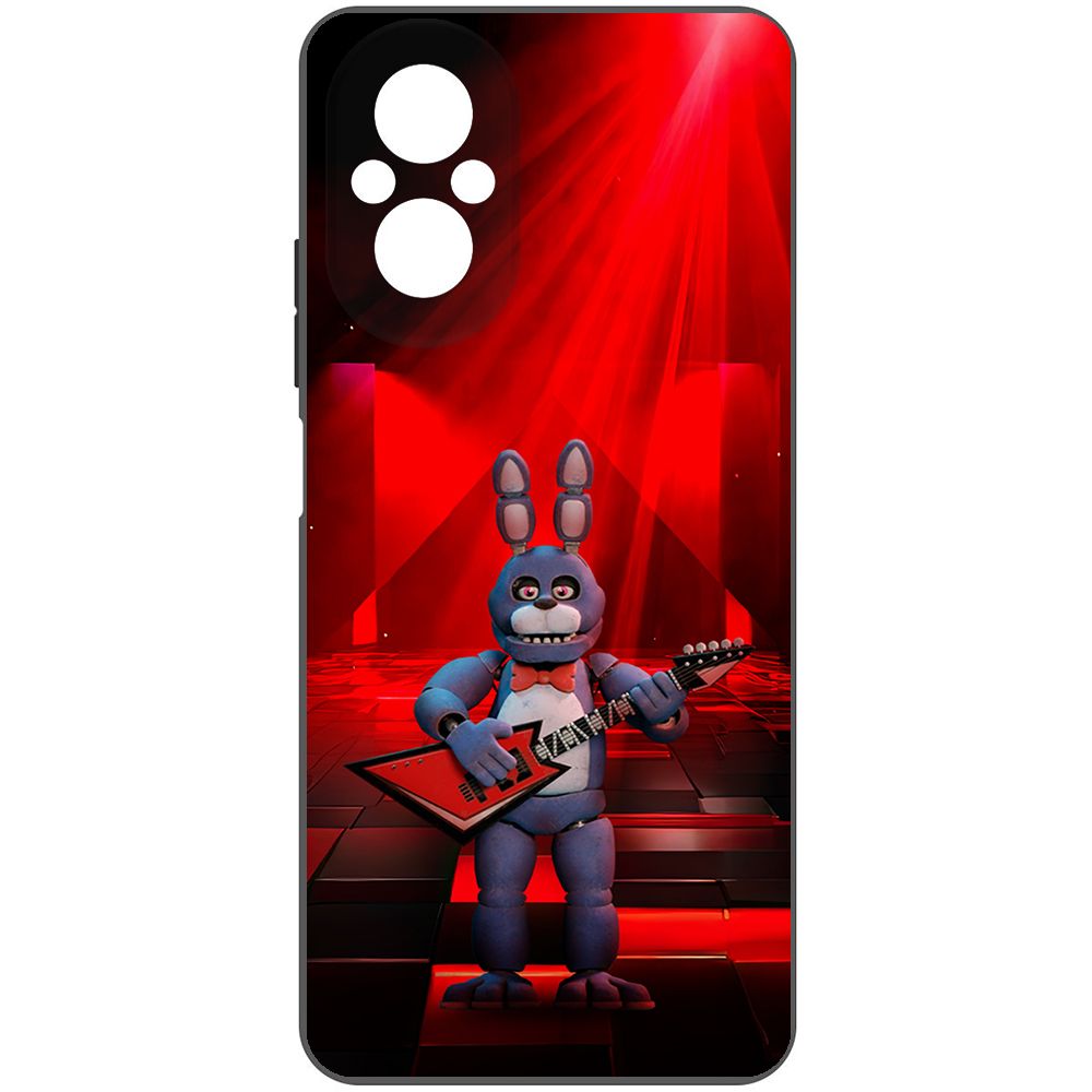

Чехол-накладка Krutoff Soft Case ФНАФ - Бонни с гитарой для Realme C67 черный