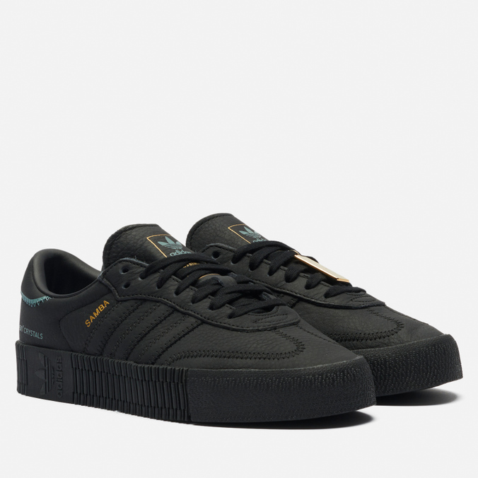 

Кеды женские Adidas Sambarose Swarovski черные 37.5 EU, Sambarose Swarovski