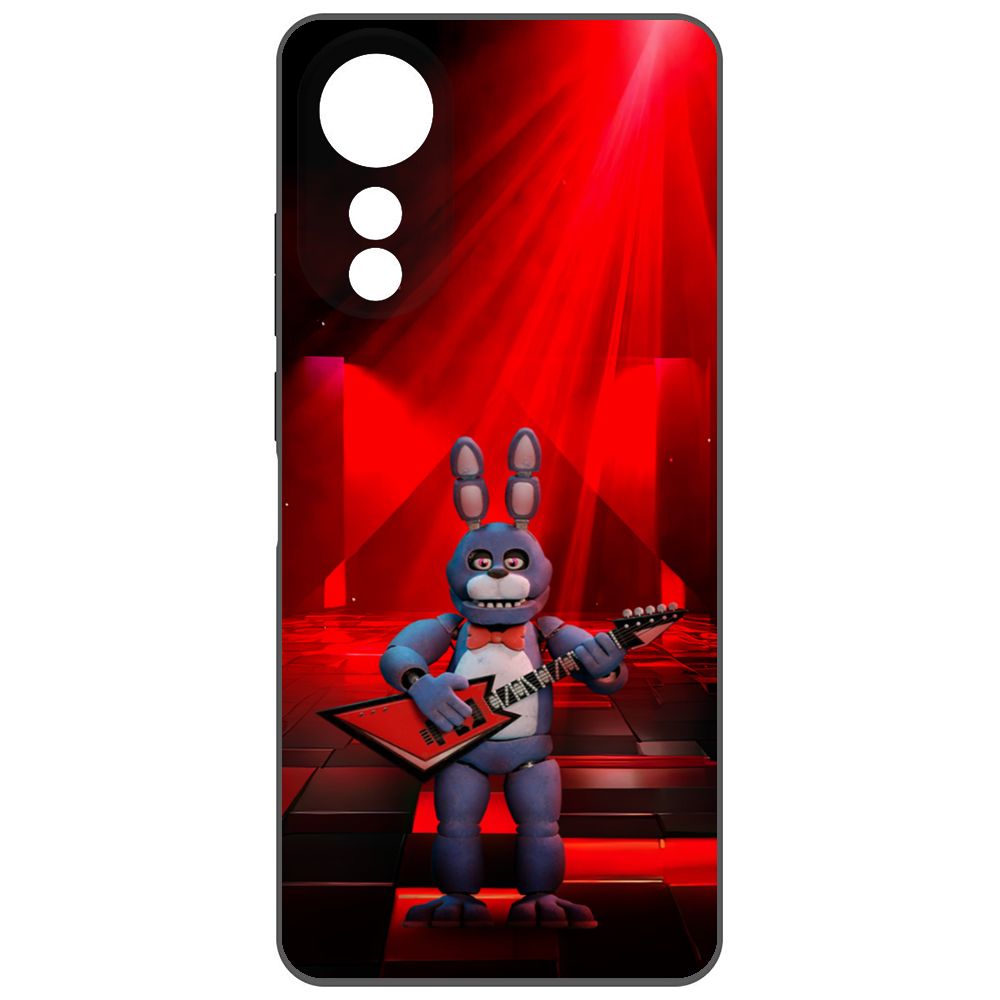 

Чехол-накладка Krutoff Soft Case ФНАФ - Бонни с гитарой для Oppo A78 4G черный