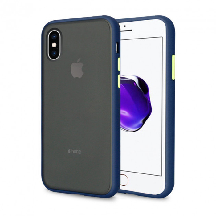 

Чехол силиконовый для iPhone XR противоударный Gingle series темно-синий, Apple iPhone XR