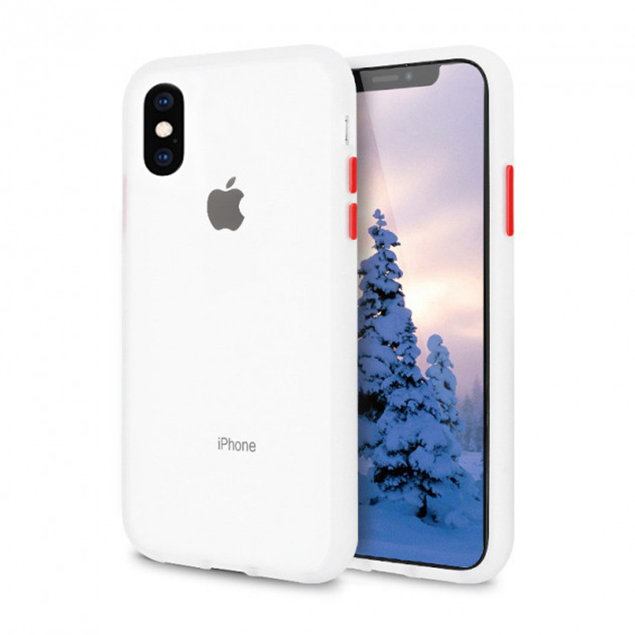 

Чехол силиконовый для iPhone XR противоударный Gingle series белый, Apple iPhone XR