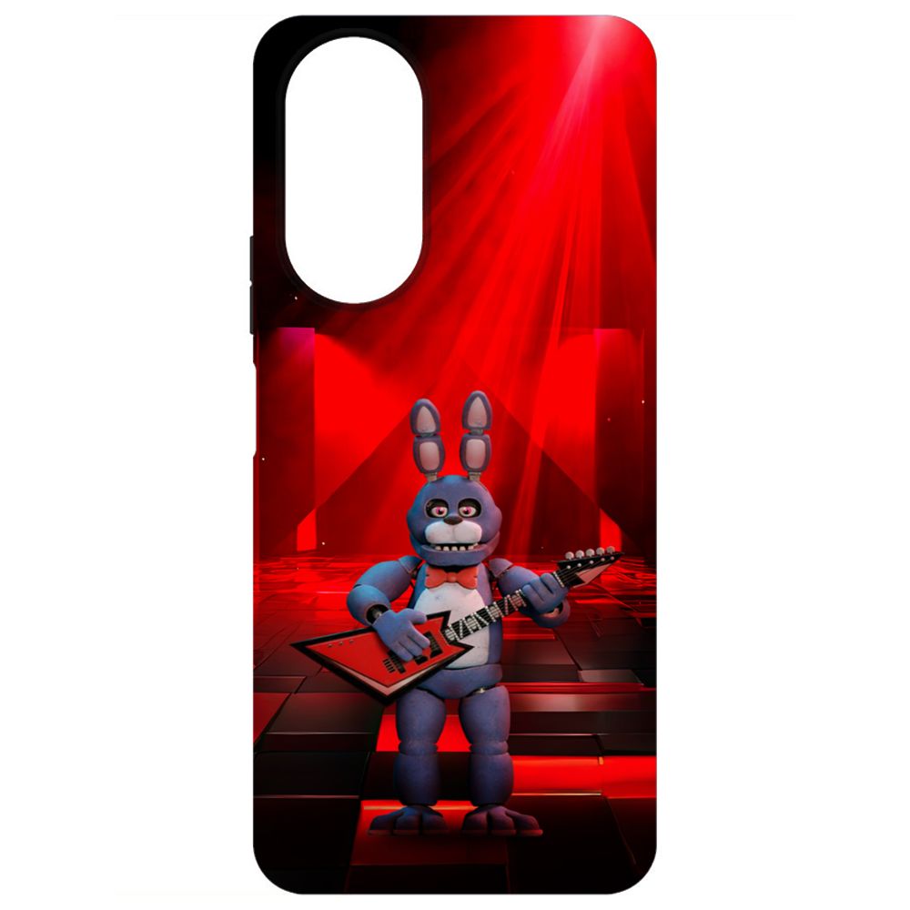 

Чехол-накладка Krutoff Soft Case ФНАФ - Бонни с гитарой для Honor X7 черный