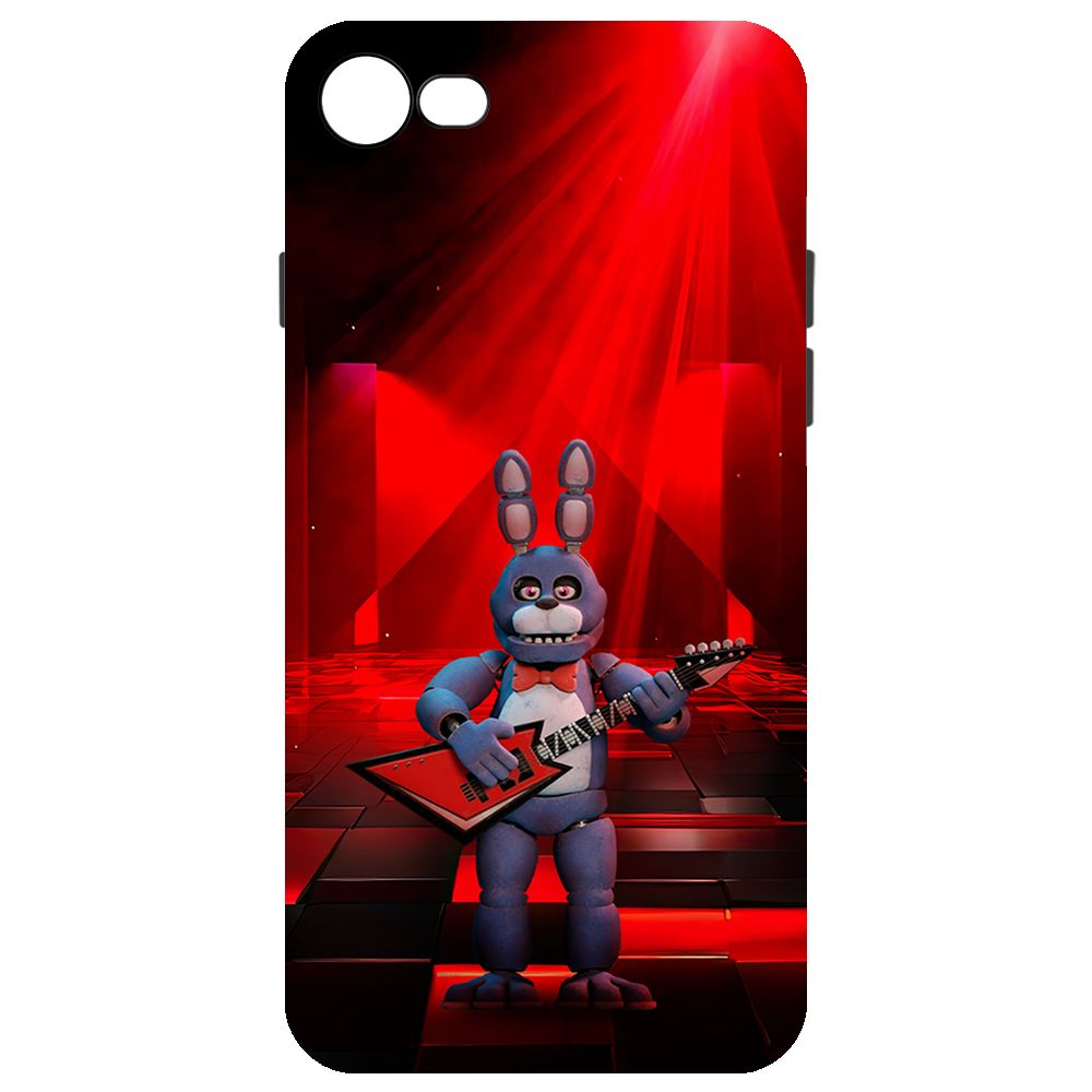 

Чехол-накладка Krutoff Soft Case ФНАФ - Бонни с гитарой для iPhone 7/8 черный