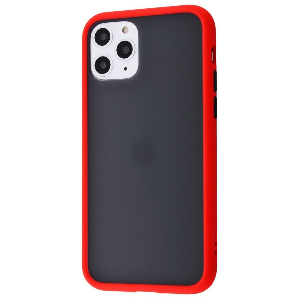 Чехол силиконовый для iPhone 11 противоударный Gingle series красный