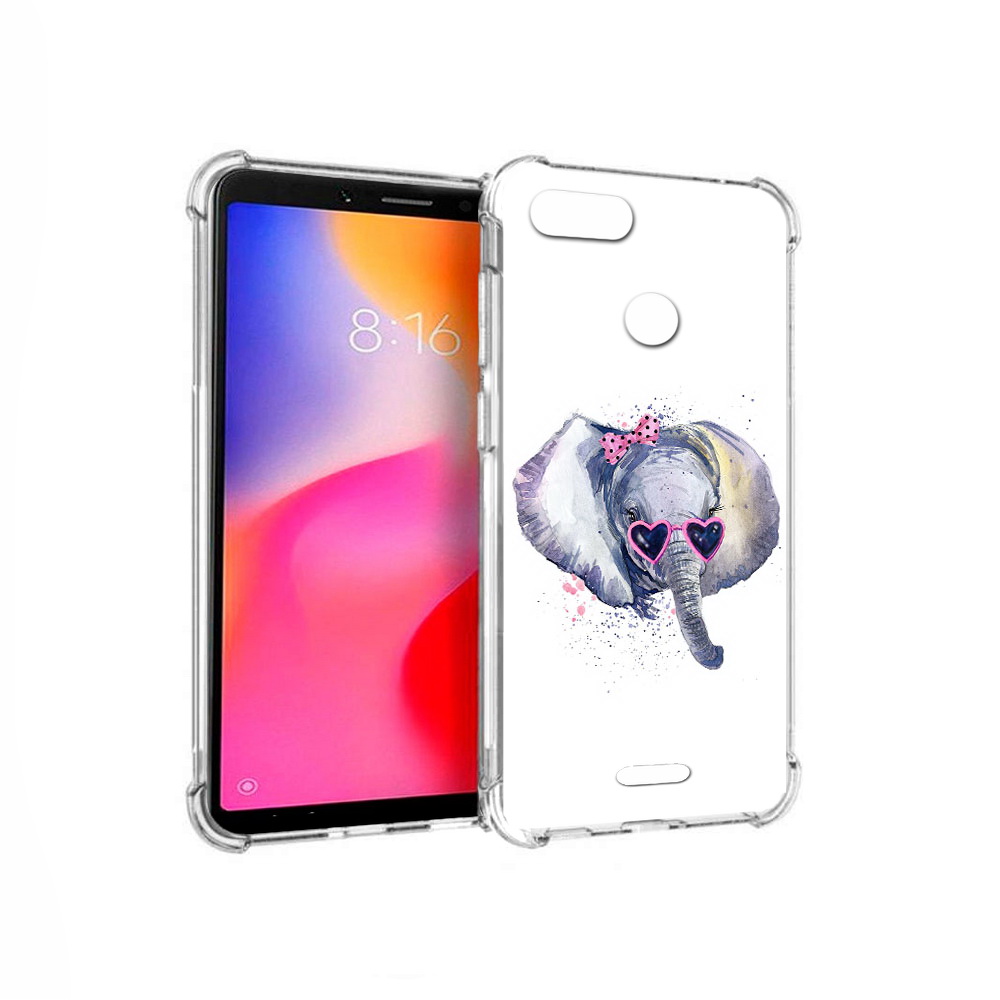 

Чехол MyPads Tocco для Xiaomi Redmi 6 слоник в очках (PT113762.304.608), Прозрачный, Tocco