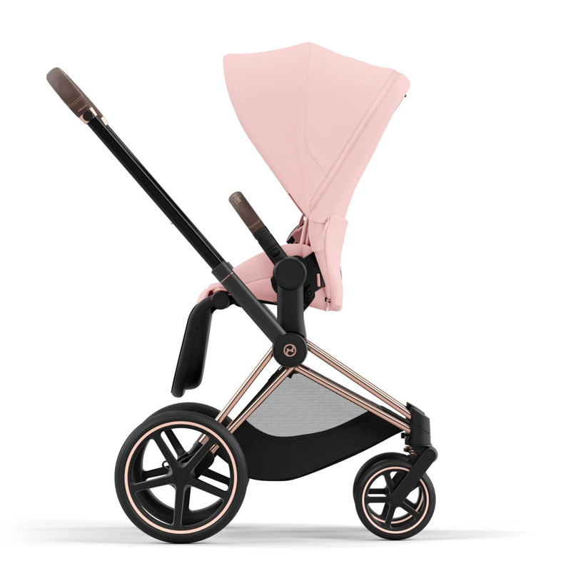 Коляска прогулочная, шасси Cybex Priam-4-mix-р, PeachPink СР4-Р-RoseGold-PeachPink