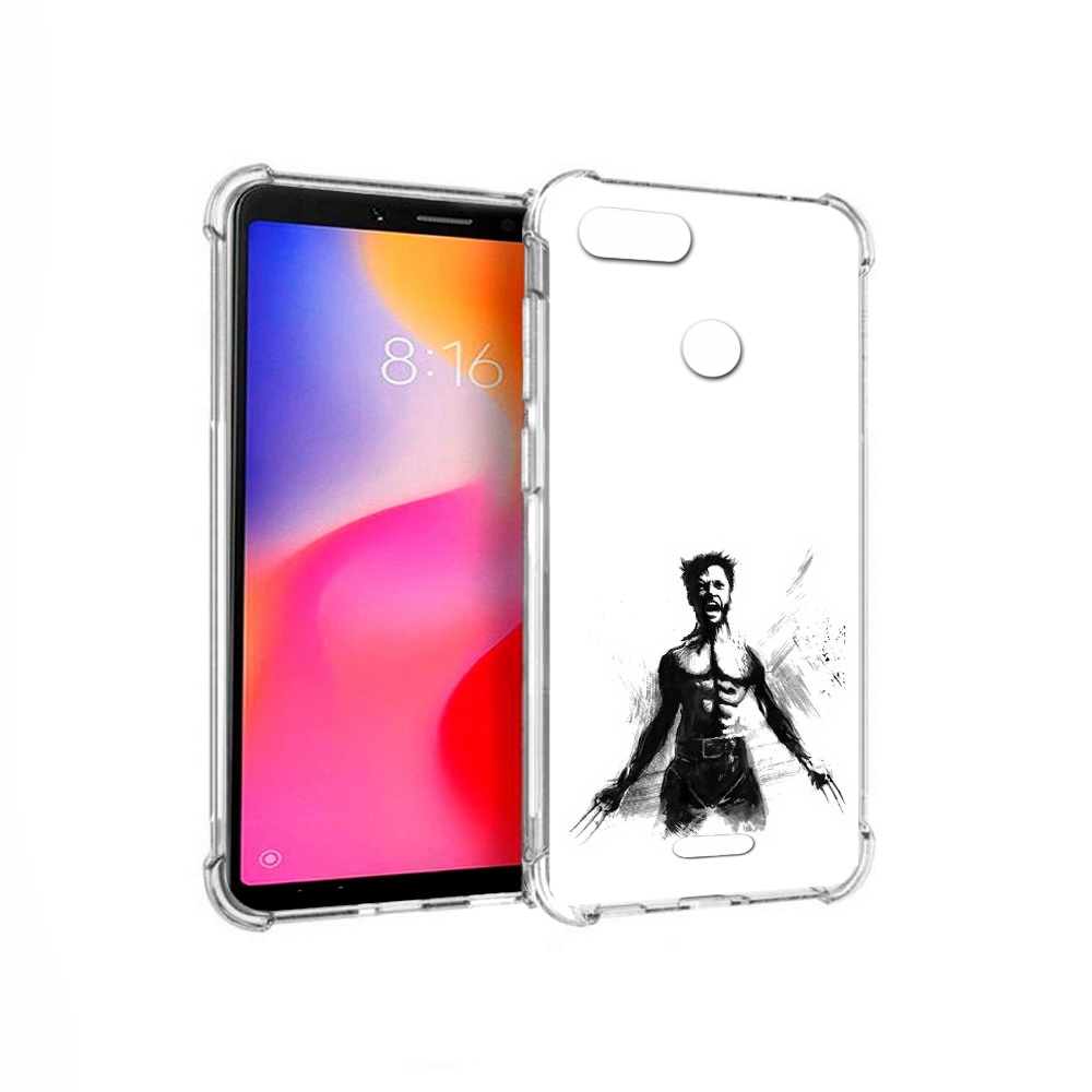 

Чехол MyPads Tocco для Xiaomi Redmi 6 росомаха (PT113762.304.587), Прозрачный, Tocco