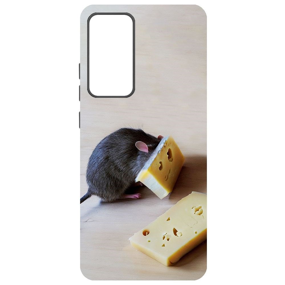 

Чехол-накладка Софт Мышь и сыр для Xiaomi 12, Черный