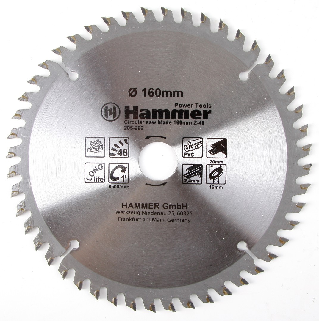 

Диски отрезные,пильные,шлифовальные Диск пильный Hammer Flex 205-202 CSB PL 160мм*48*20/16