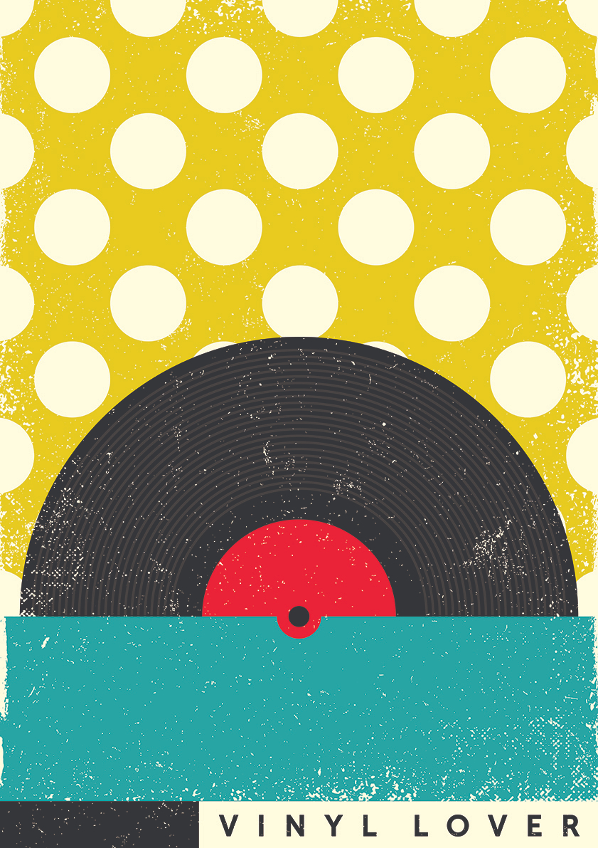 

Большой постер на стену Vinyl Lover 2 60х90 см без рамы, MMVINYL2