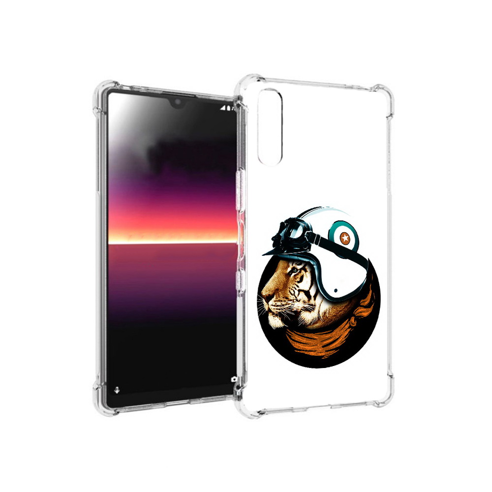 

Чехол MyPads Tocco для Sony Xperia L4 Тигр в шлеме (PT227010.235.171), Прозрачный, Tocco