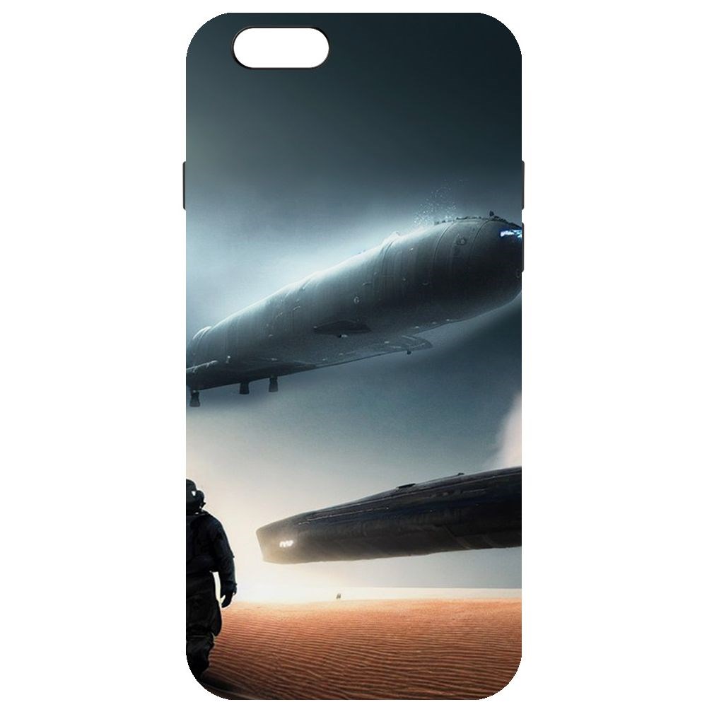 

Чехол-накладка Софт Пора лететь для iPhone 6/6s, Черный