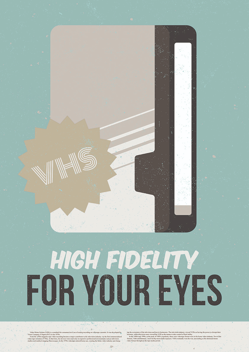 

Большой постер на стену High Fidelity For Your Eyes 50х70 см без рамы, MMVHS