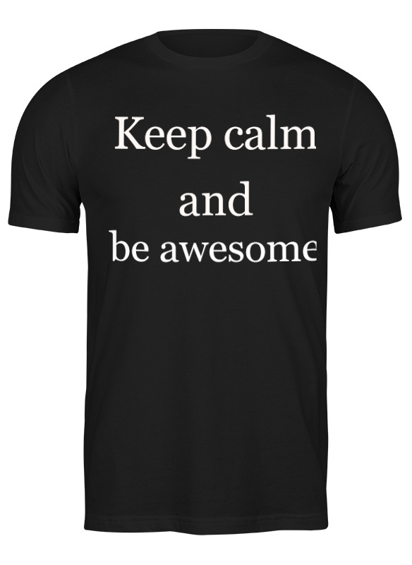 

Футболка мужская Printio Keep calm and be cooler черная XL, Черный, Keep calm and be cooler