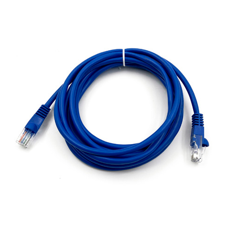 Патч-корд Buro RJ45 - RJ45 вилка-вилка 3м (UTP-5E-3M-BL) синий