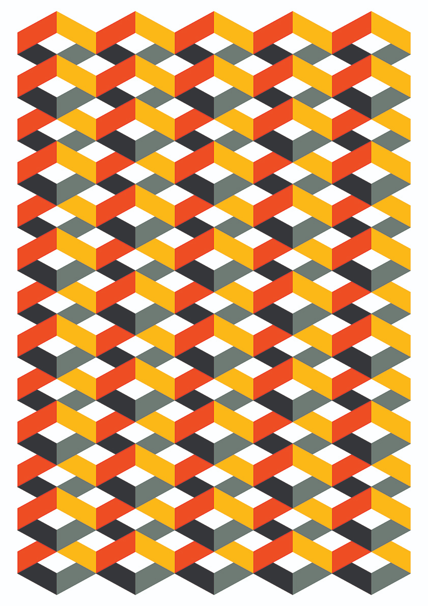 

Большой постер на стену Pattern Color 60х90 см без рамы, MMPATTERNCOLOR